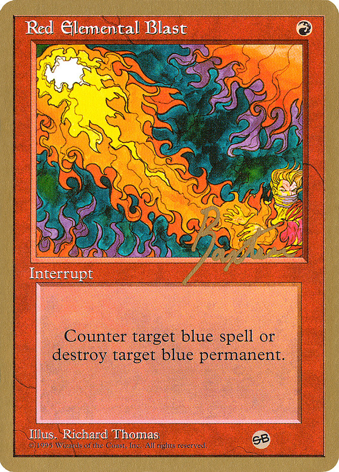 Red Elemental Blast (George Baxter) (SB) [Pro Tour Collector Set] | Exor Games New Glasgow