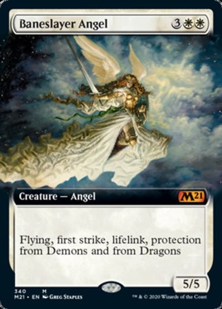 Baneslayer Angel (Extended Art) [Core Set 2021] | Exor Games New Glasgow