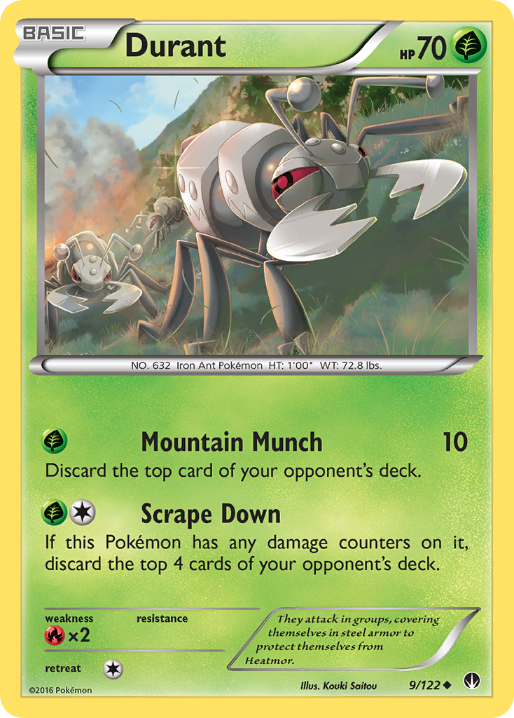 Durant (9/122) [XY: BREAKpoint] | Exor Games New Glasgow