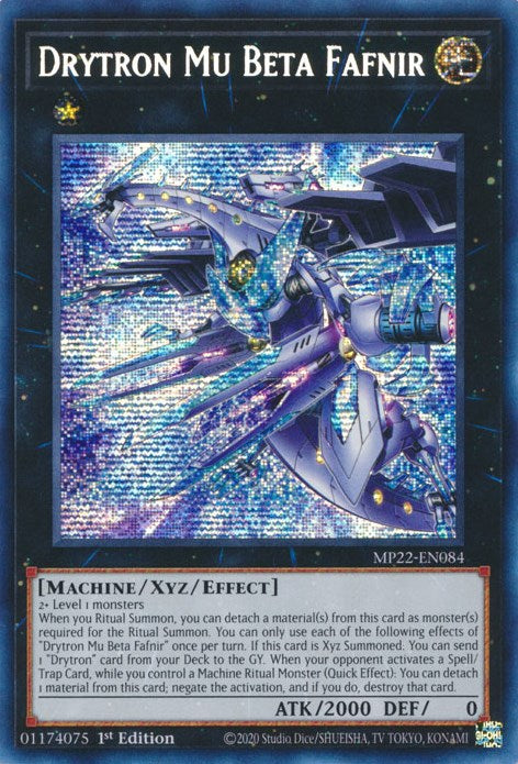 Drytron Mu Beta Fafnir [MP22-EN084] Prismatic Secret Rare | Exor Games New Glasgow