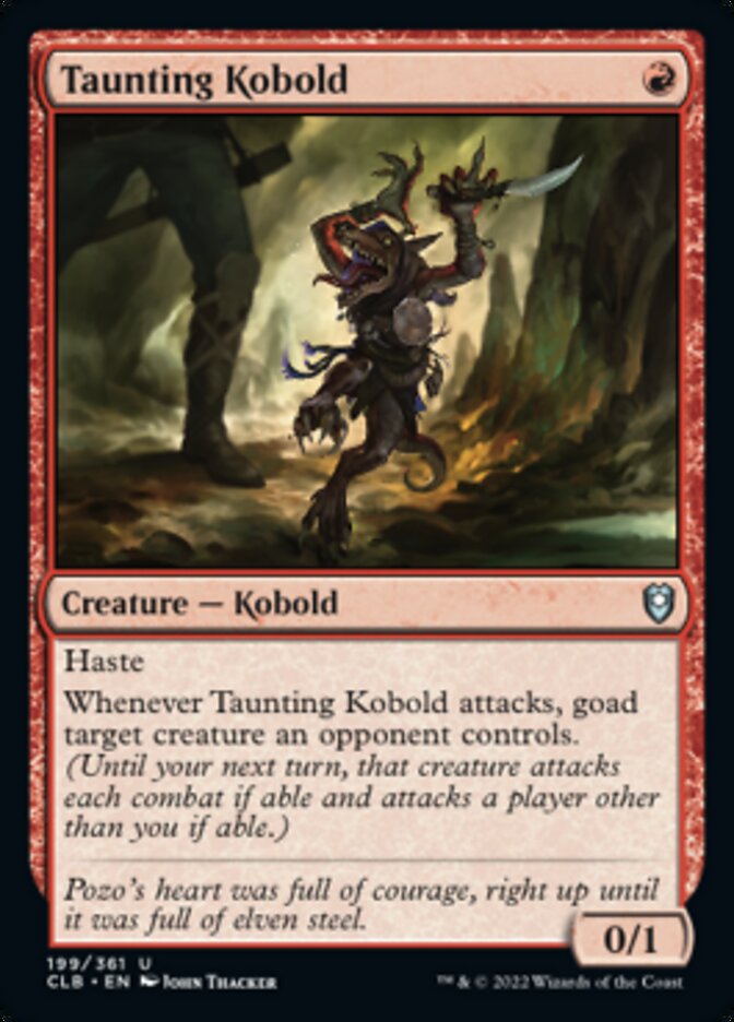 Taunting Kobold [Commander Legends: Battle for Baldur's Gate] | Exor Games New Glasgow