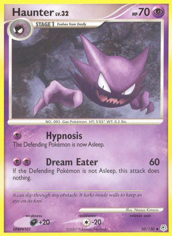 Haunter (50/130) [Diamond & Pearl: Base Set] | Exor Games New Glasgow