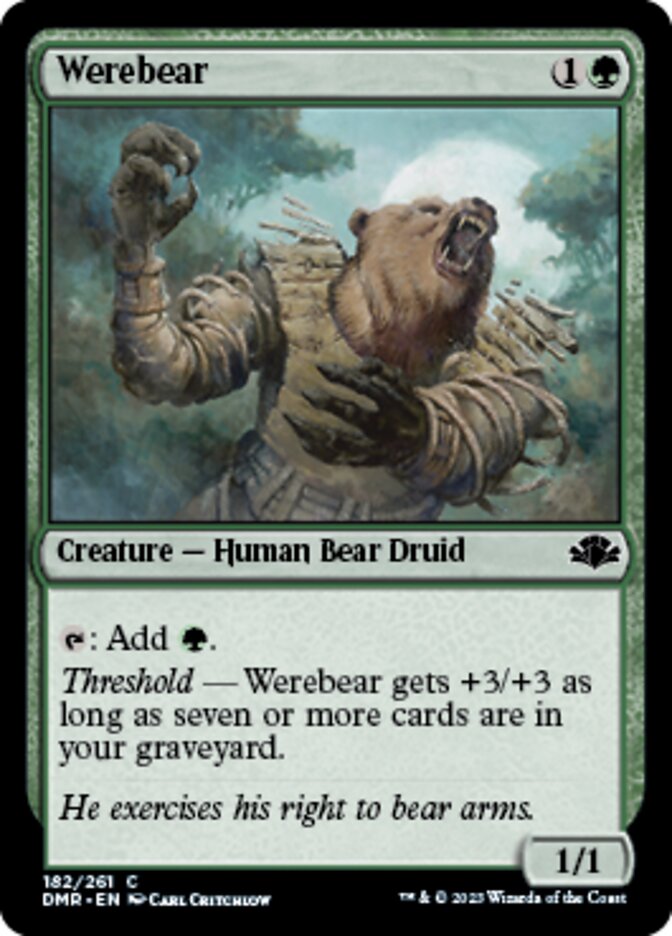 Werebear [Dominaria Remastered] | Exor Games New Glasgow