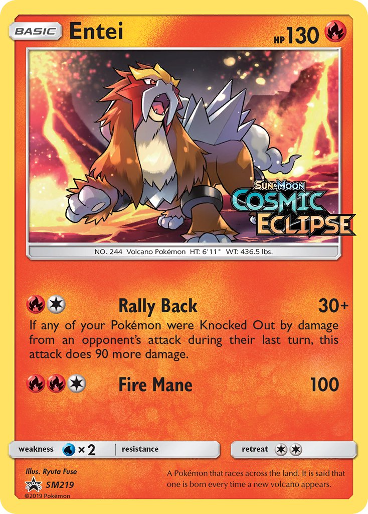 Entei (SM219) [Sun & Moon: Black Star Promos] | Exor Games New Glasgow