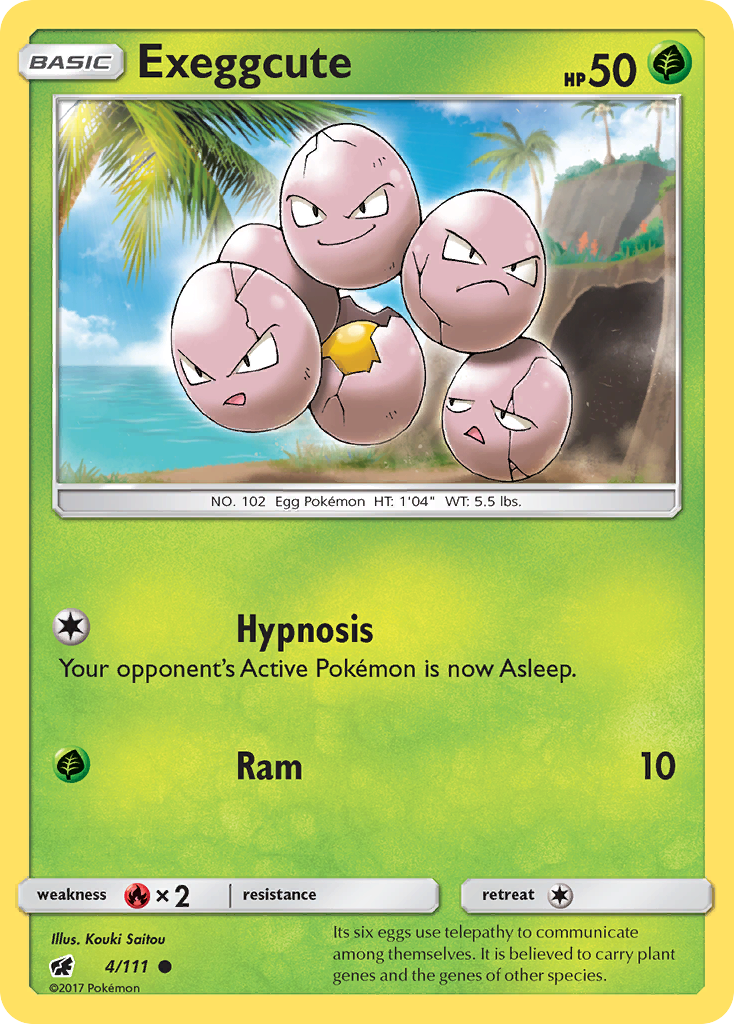 Exeggcute (4/111) [Sun & Moon: Crimson Invasion] | Exor Games New Glasgow