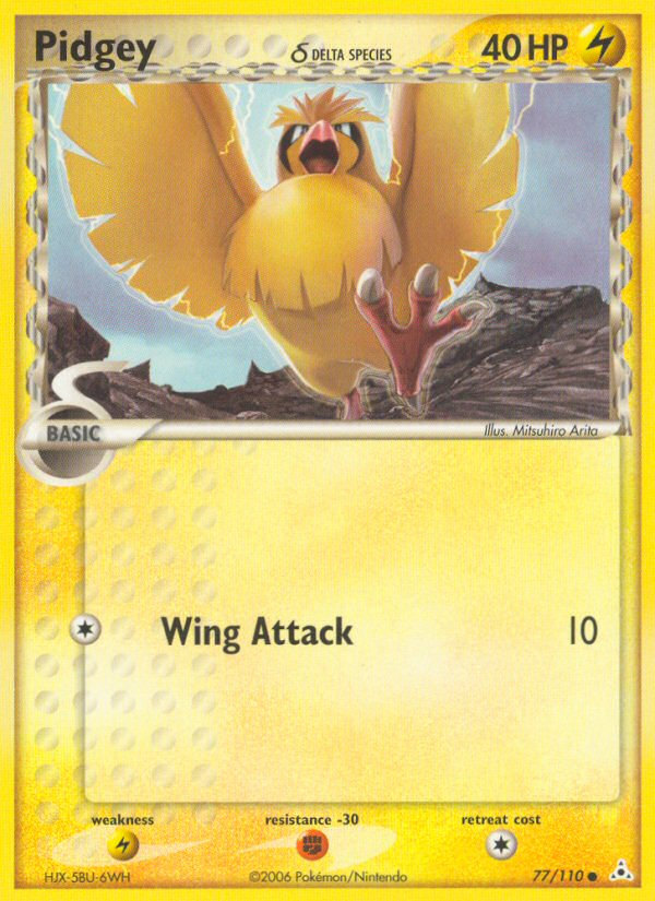 Pidgey (77/110) (Delta Species) [EX: Holon Phantoms] | Exor Games New Glasgow