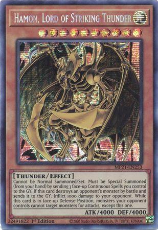 Hamon, Lord of Striking Thunder [MP21-EN253] Prismatic Secret Rare | Exor Games New Glasgow