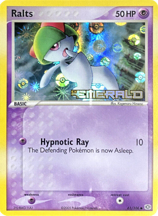 Ralts (61/106) (Stamped) [EX: Emerald] | Exor Games New Glasgow