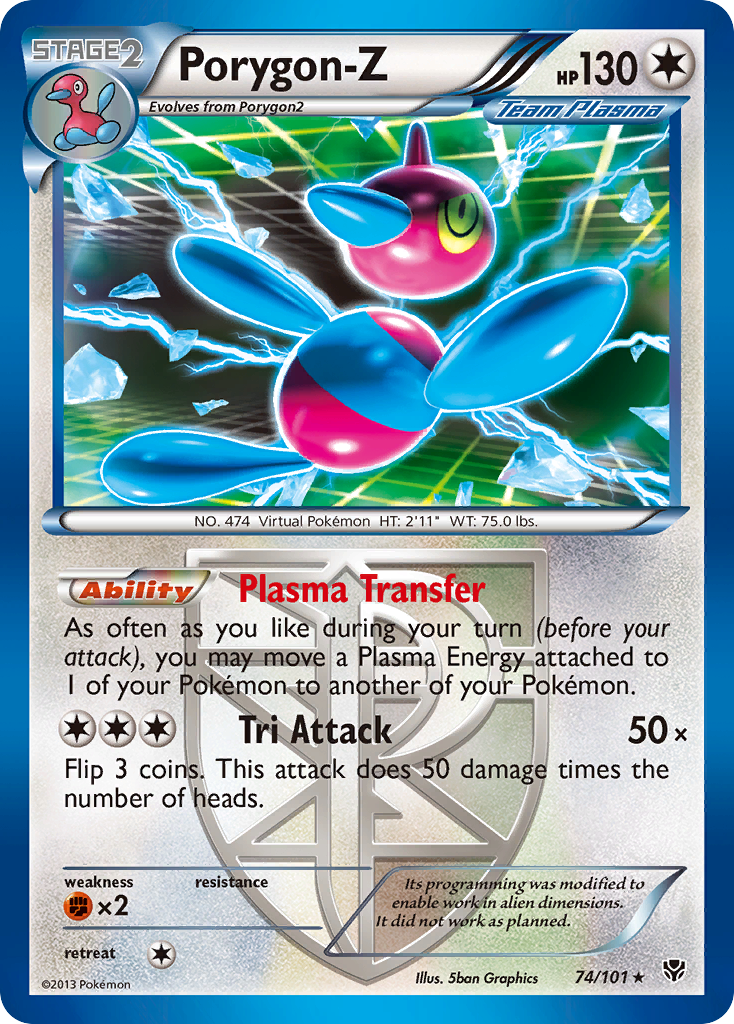 Porygon-Z (74/101) [Black & White: Plasma Blast] | Exor Games New Glasgow