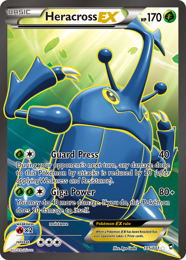 Heracross EX (105/111) [XY: Furious Fists] | Exor Games New Glasgow