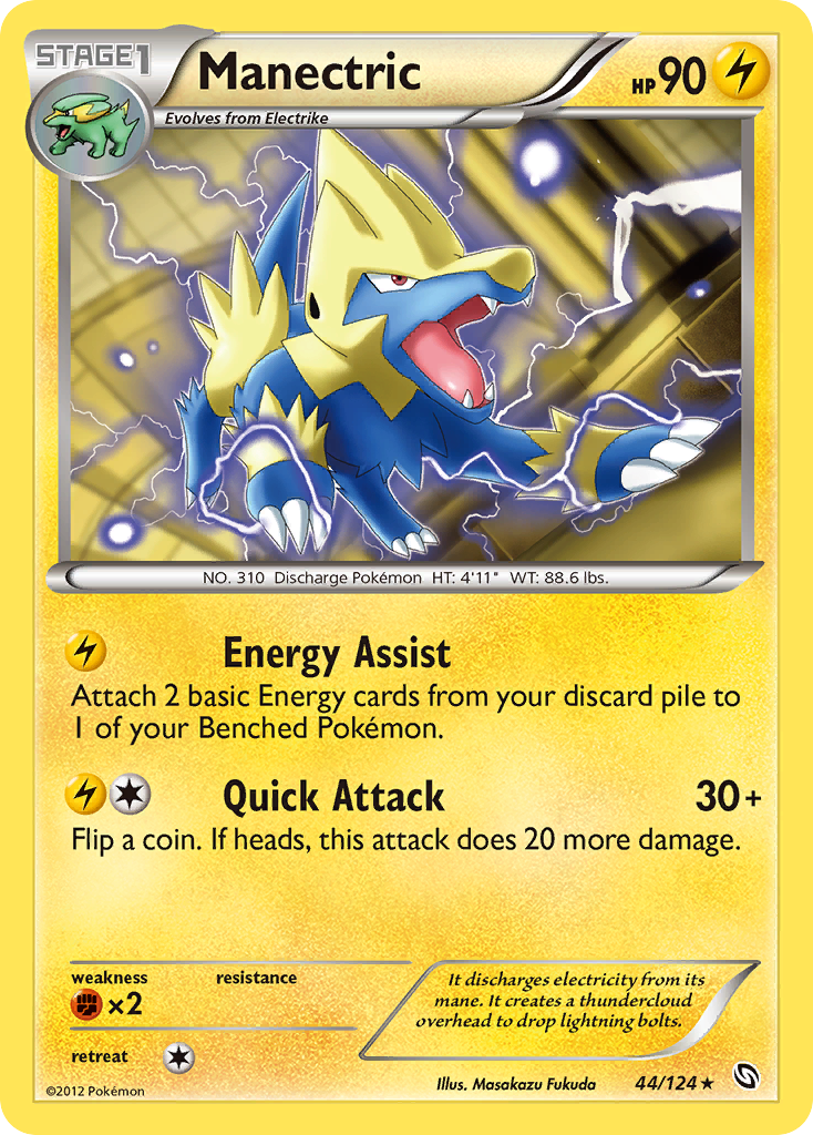 Manectric (44/124) [Black & White: Dragons Exalted] | Exor Games New Glasgow