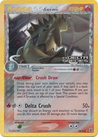 Tyranitar (16/113) (Delta Species) (Stamped) [EX: Delta Species] | Exor Games New Glasgow