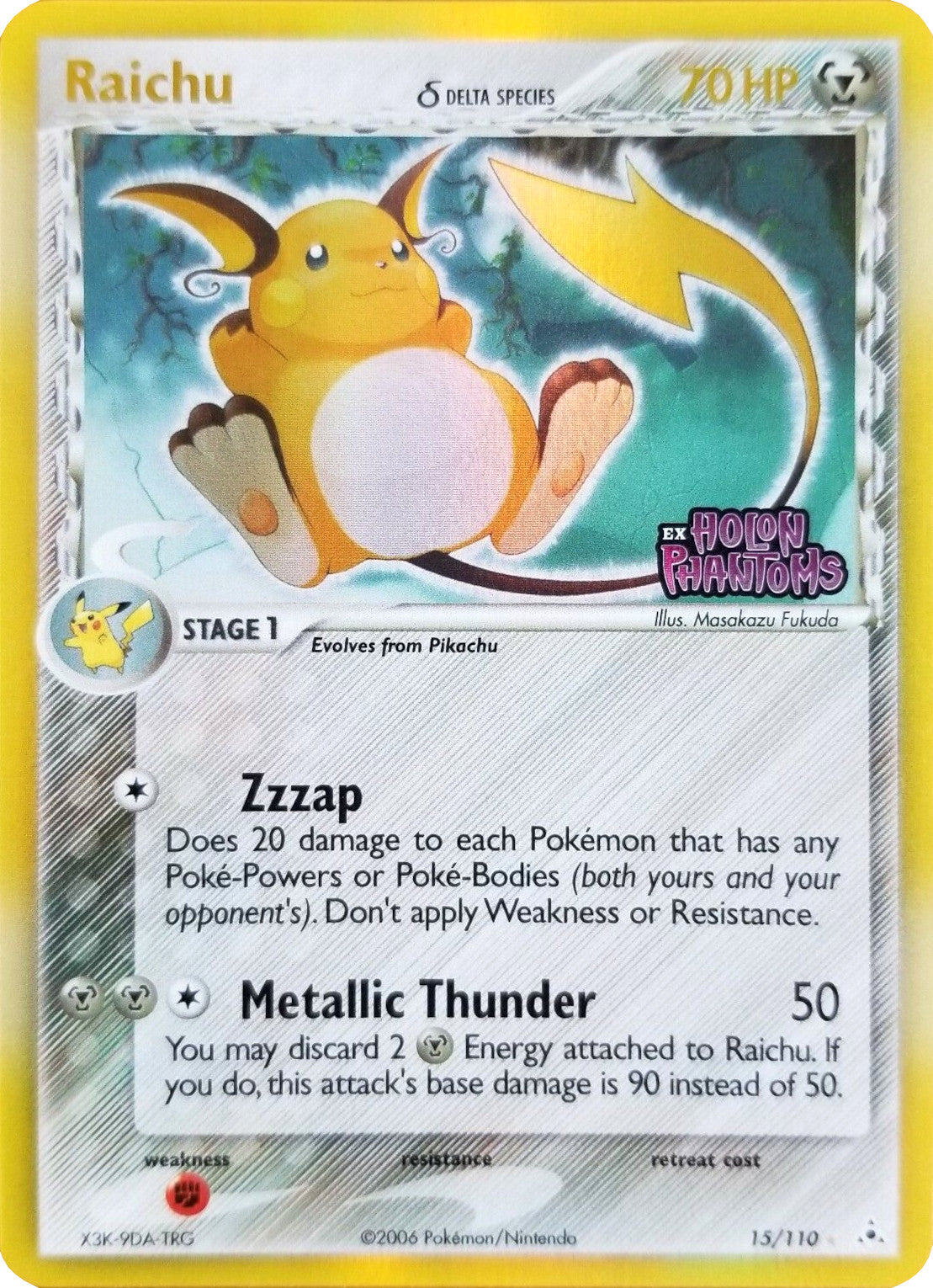 Raichu (15/110) (Delta Species) (Stamped) [EX: Holon Phantoms] | Exor Games New Glasgow