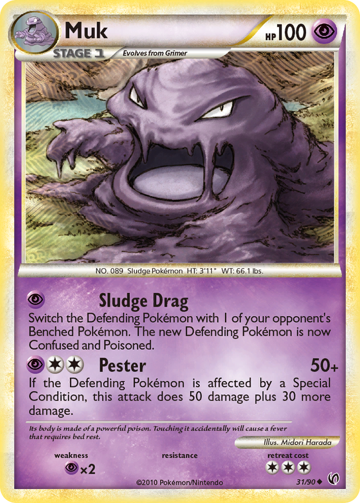 Muk (31/90) [HeartGold & SoulSilver: Undaunted] | Exor Games New Glasgow