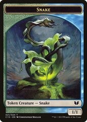 Snake (021) // Saproling Double-Sided Token [Commander 2015 Tokens] | Exor Games New Glasgow