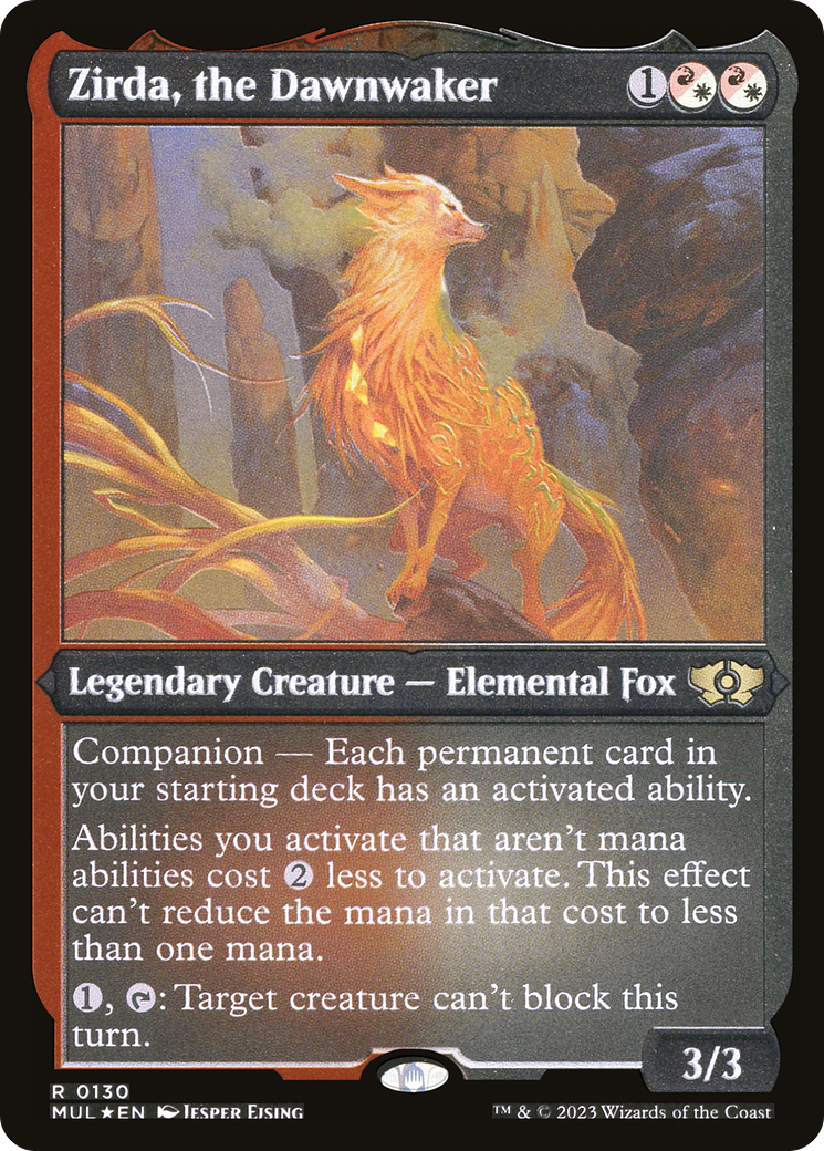 Zirda, the Dawnwaker (Foil Etched) [Multiverse Legends] | Exor Games New Glasgow