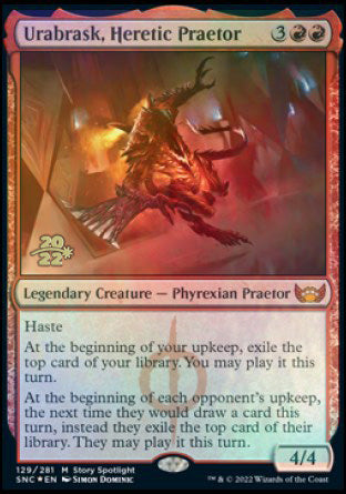 Urabrask, Heretic Praetor [Streets of New Capenna Prerelease Promos] | Exor Games New Glasgow