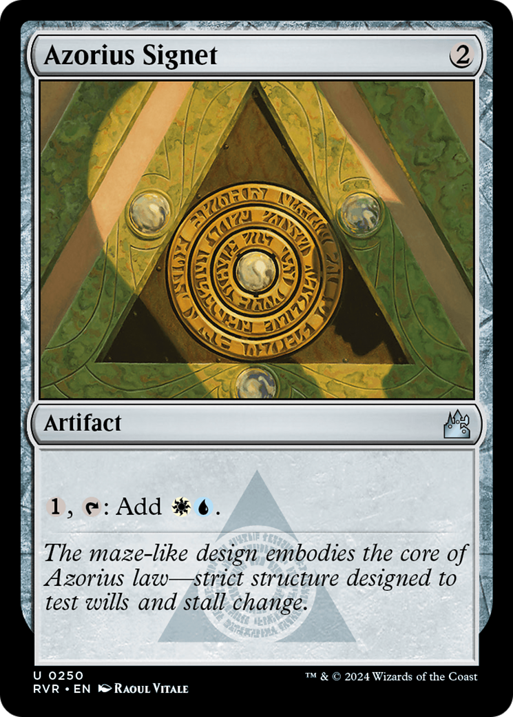 Azorius Signet [Ravnica Remastered] | Exor Games New Glasgow