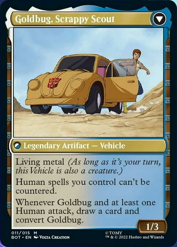 Goldbug, Humanity's Ally // Goldbug, Scrappy Scout [Universes Beyond: Transformers] | Exor Games New Glasgow