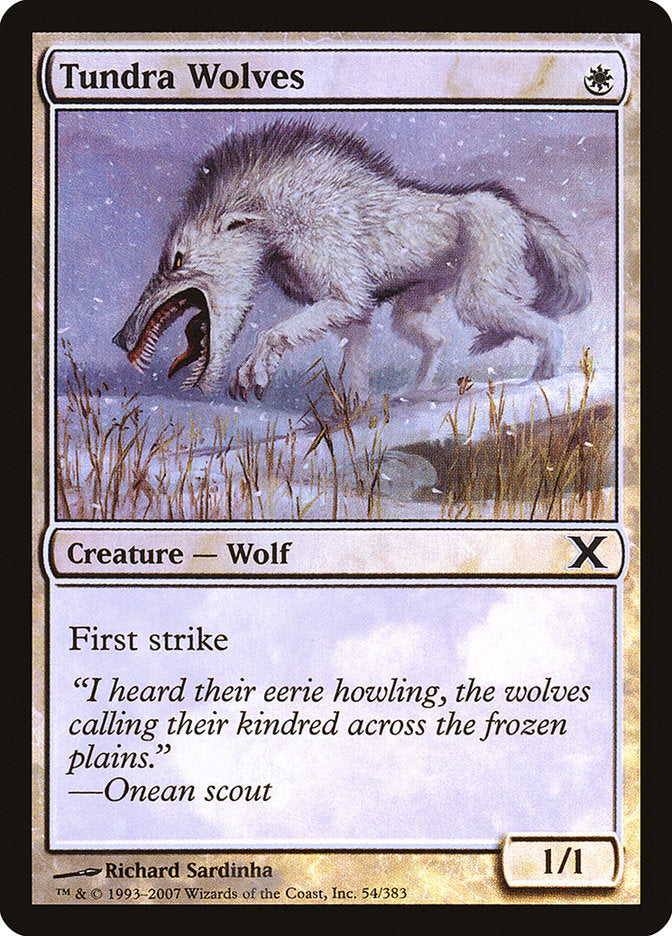 Tundra Wolves (Premium Foil) [Tenth Edition] | Exor Games New Glasgow