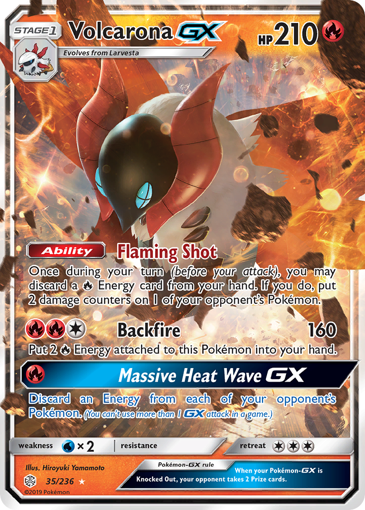 Volcarona GX (35/236) [Sun & Moon: Cosmic Eclipse] | Exor Games New Glasgow