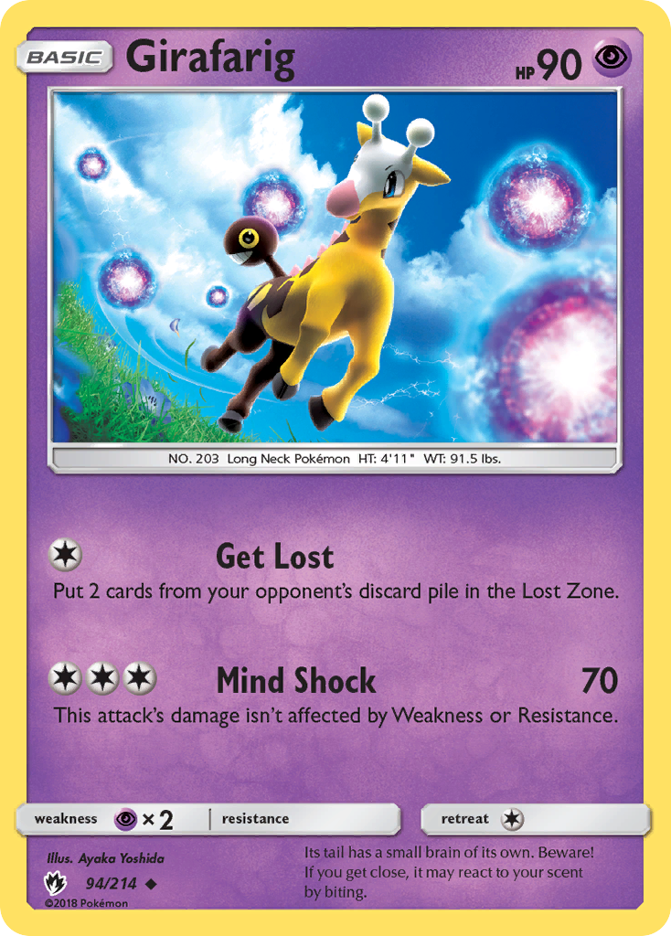 Girafarig (94/214) [Sun & Moon: Lost Thunder] | Exor Games New Glasgow