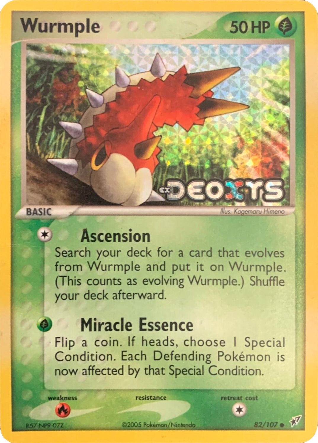 Wurmple (82/107) (Stamped) [EX: Deoxys] | Exor Games New Glasgow