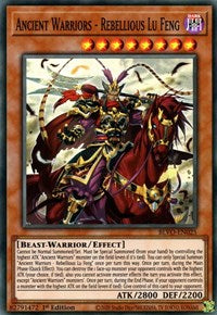 Ancient Warriors - Rebellious Lu Feng [BLVO-EN025] Super Rare | Exor Games New Glasgow