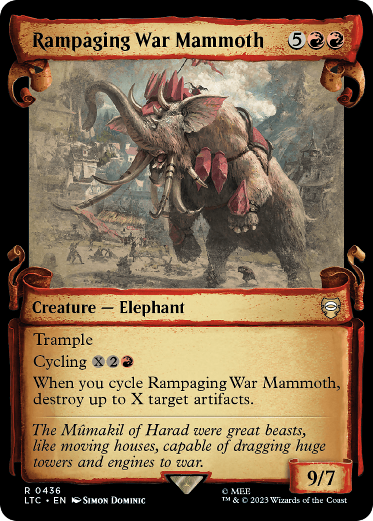 Rampaging War Mammoth [The Lord of the Rings: Tales of Middle-Earth Commander Showcase Scrolls] | Exor Games New Glasgow