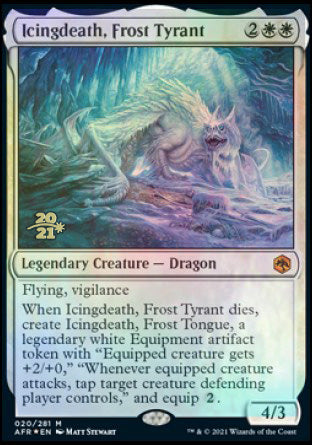 Icingdeath, Frost Tyrant [Dungeons & Dragons: Adventures in the Forgotten Realms Prerelease Promos] | Exor Games New Glasgow