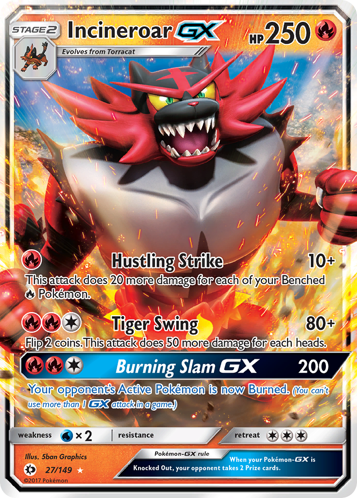 Incineroar GX (27/149) (Jumbo Card) [Sun & Moon: Base Set] | Exor Games New Glasgow