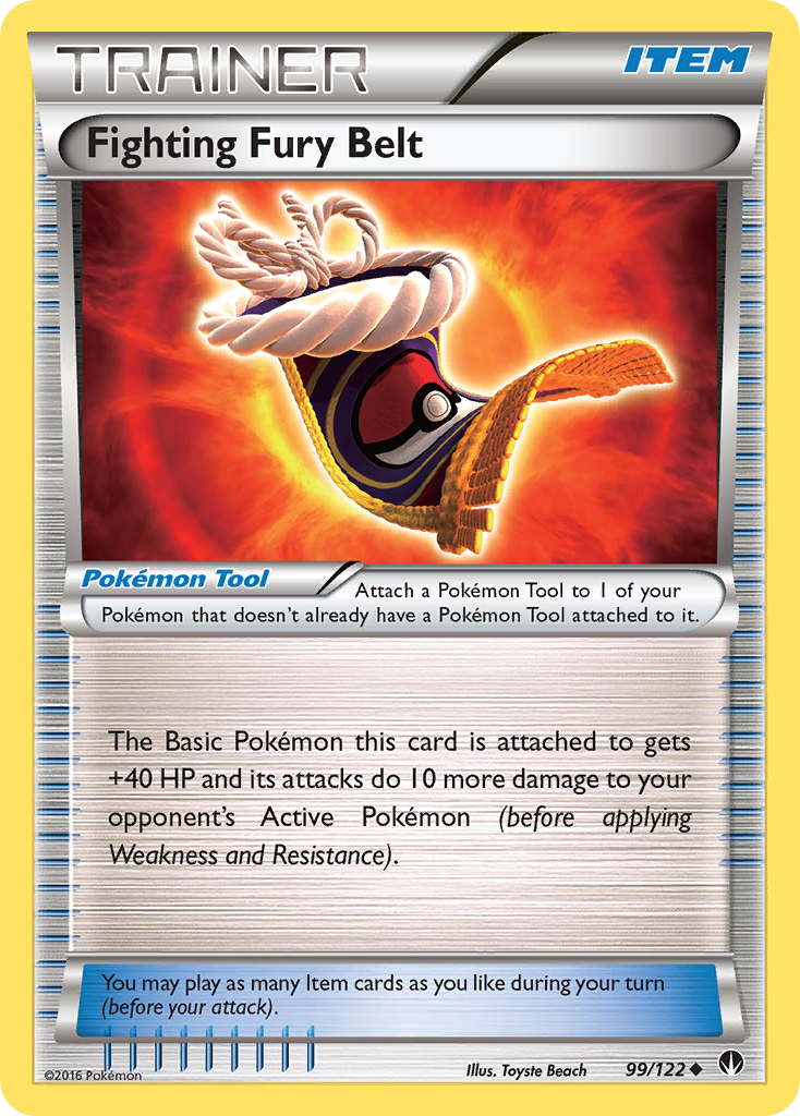 Fighting Fury Belt (99/122) [XY: BREAKpoint] | Exor Games New Glasgow