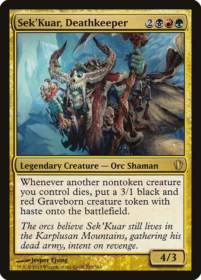 Sek'Kuar, Deathkeeper [Commander 2013] | Exor Games New Glasgow