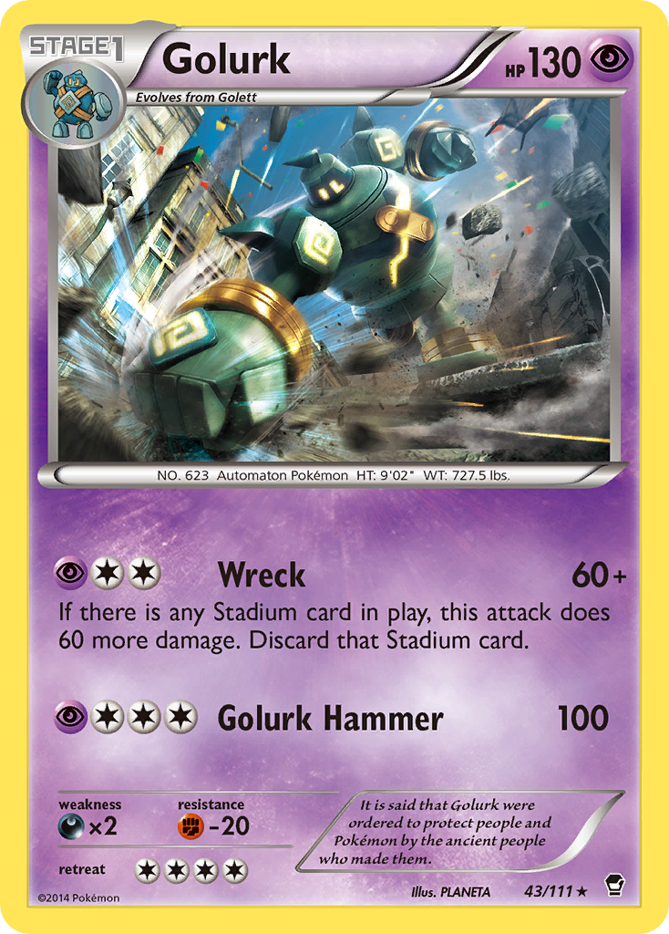 Golurk (43/111) [XY: Furious Fists] | Exor Games New Glasgow