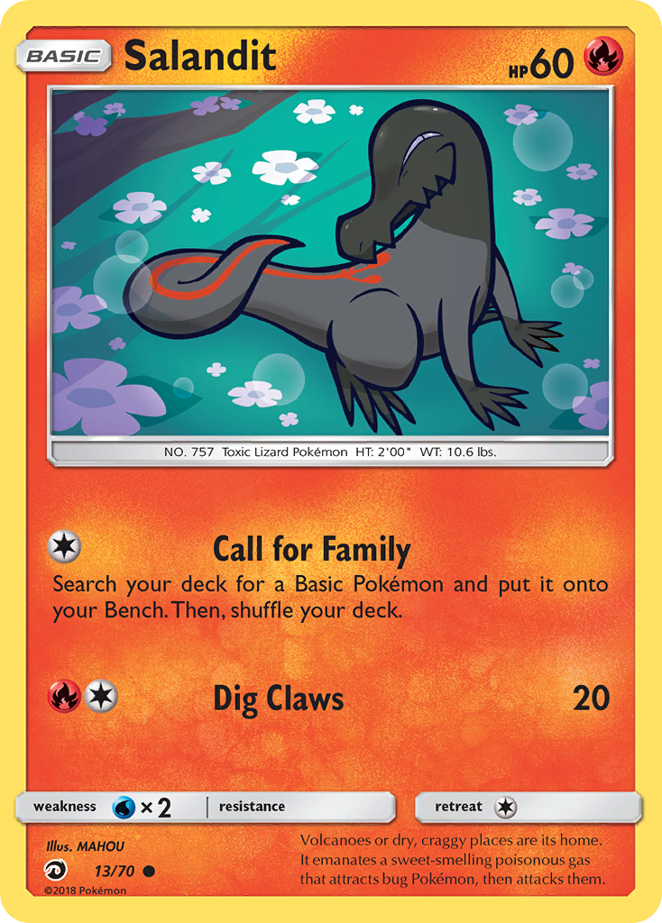 Salandit (13/70) [Sun & Moon: Dragon Majesty] | Exor Games New Glasgow