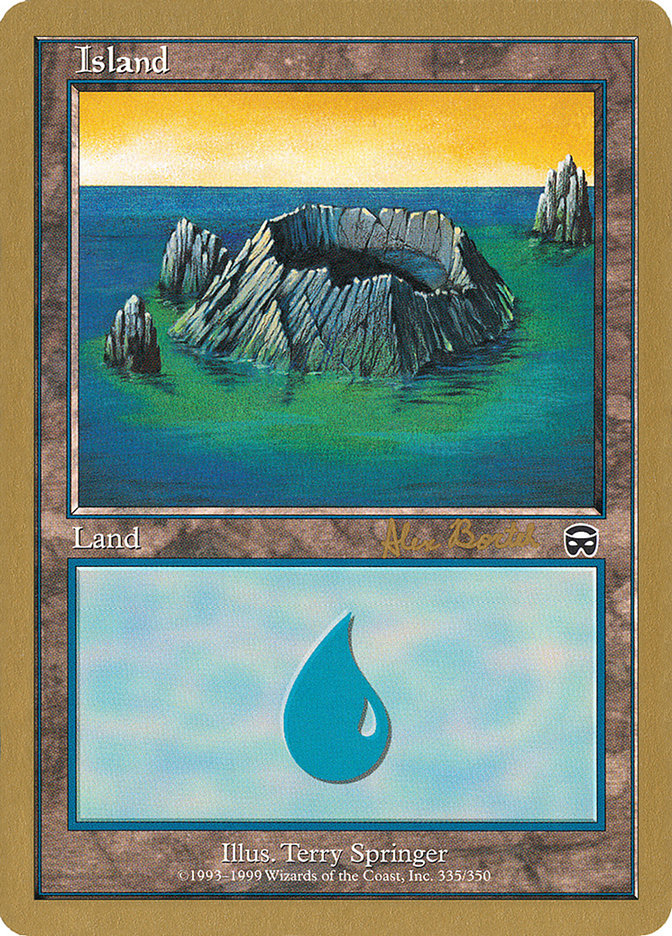 Island (ab335) (Alex Borteh) [World Championship Decks 2001] | Exor Games New Glasgow