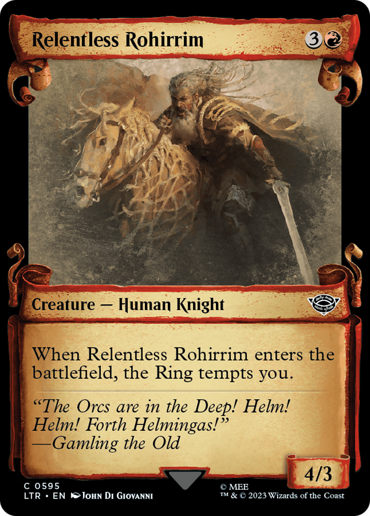 Relentless Rohirrim [The Lord of the Rings: Tales of Middle-Earth Showcase Scrolls] | Exor Games New Glasgow