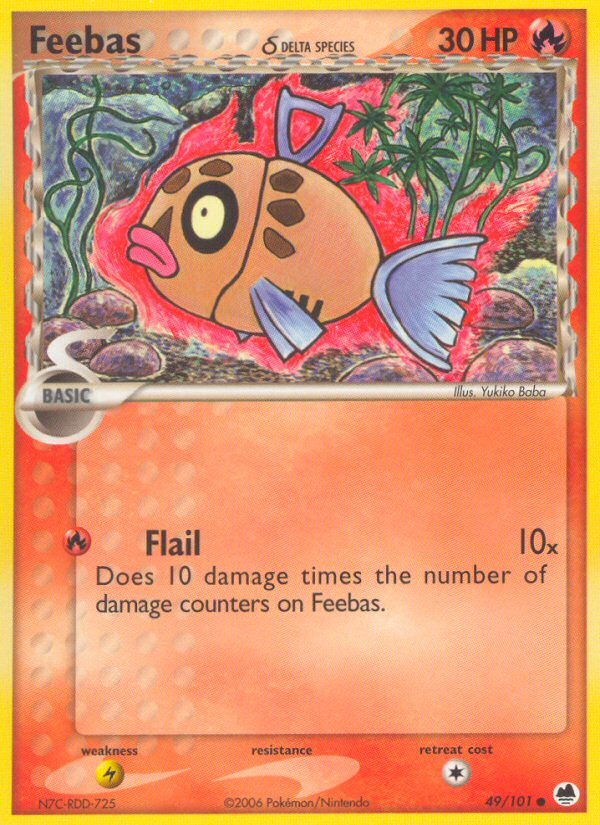 Feebas (49/101) (Delta Species) [EX: Dragon Frontiers] | Exor Games New Glasgow