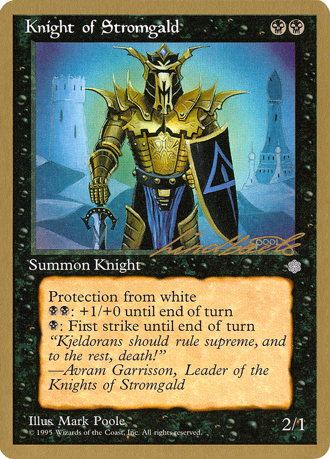 Knight of Stromgald (Leon Lindback) [Pro Tour Collector Set] | Exor Games New Glasgow