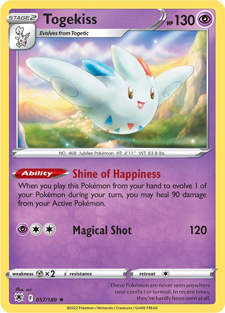 Togekiss (057/189) [Sword & Shield: Astral Radiance] | Exor Games New Glasgow