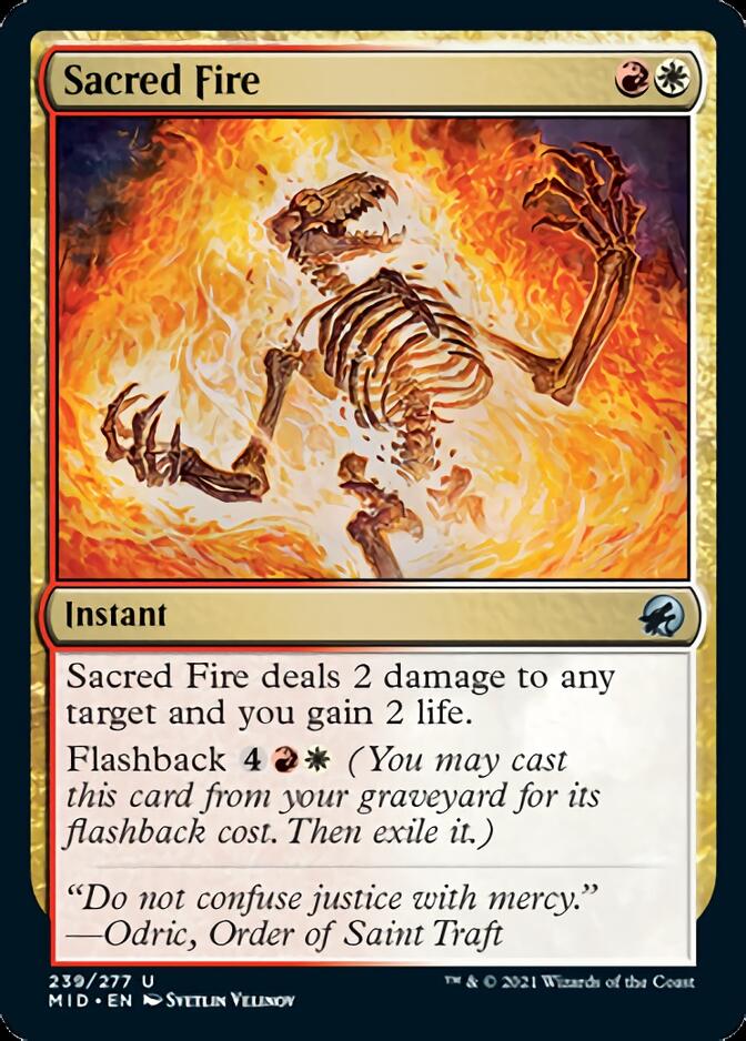 Sacred Fire [Innistrad: Midnight Hunt] | Exor Games New Glasgow