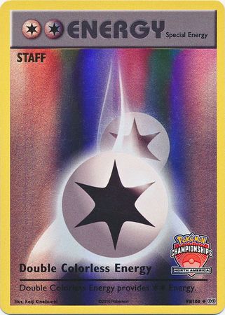 Double Colorless Energy (90/108) (NA Championship Promo Staff) [XY: Evolutions] | Exor Games New Glasgow