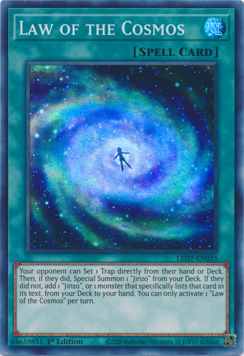 Law of the Cosmos [LED7-EN035] Super Rare | Exor Games New Glasgow