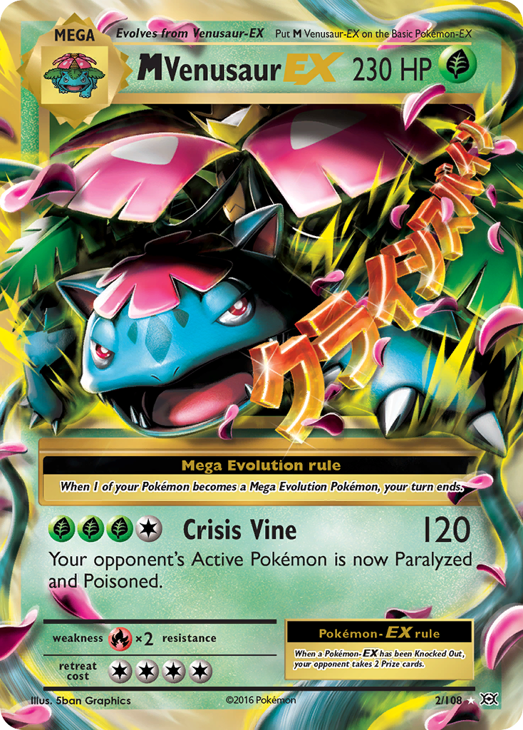 M Venusaur EX (2/108) [XY: Evolutions] | Exor Games New Glasgow