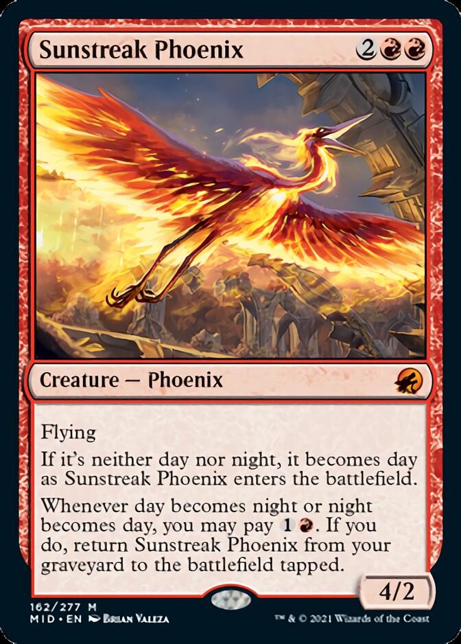 Sunstreak Phoenix [Innistrad: Midnight Hunt] | Exor Games New Glasgow