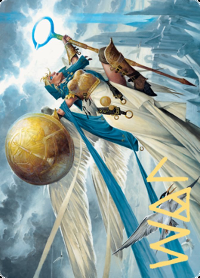 Linvala, Shield of Sea Gate Art Card (Gold-Stamped Signature) [Zendikar Rising Art Series] | Exor Games New Glasgow