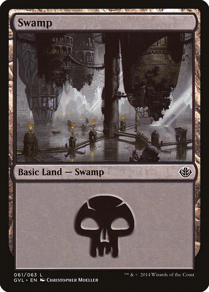 Swamp (61) (Garruk vs. Liliana) [Duel Decks Anthology] | Exor Games New Glasgow