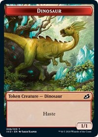 Dinosaur // Human Soldier (003) Double-sided Token [Ikoria: Lair of Behemoths Tokens] | Exor Games New Glasgow