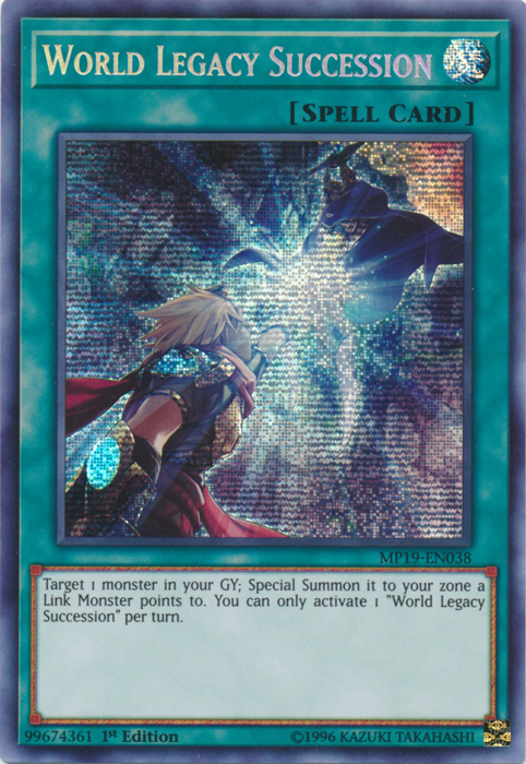 World Legacy Succession [MP19-EN038] Prismatic Secret Rare | Exor Games New Glasgow