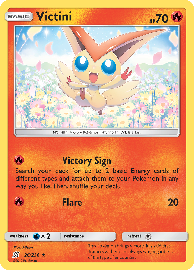 Victini (26/236) [Sun & Moon: Unified Minds] | Exor Games New Glasgow